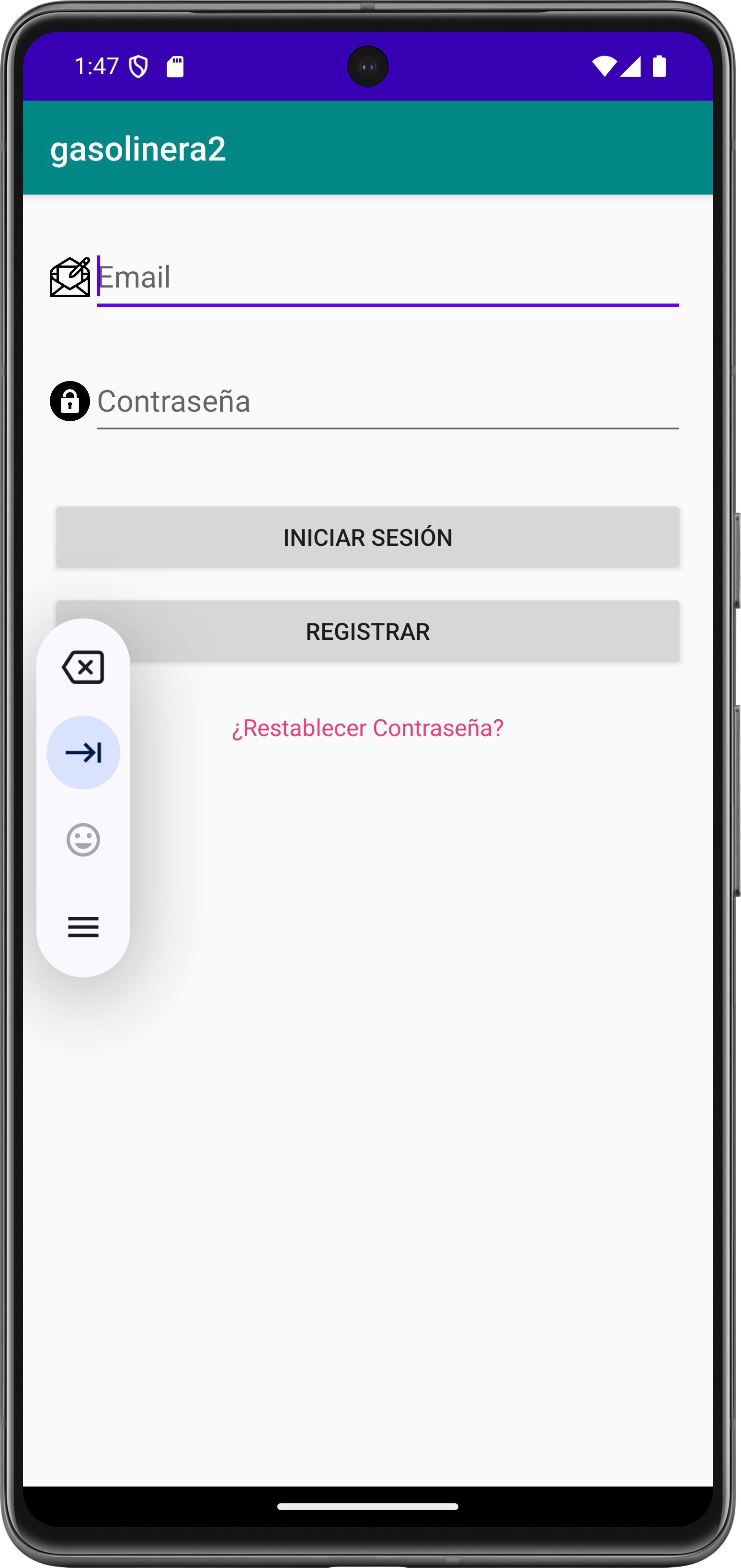 Pantalla de Estaciones