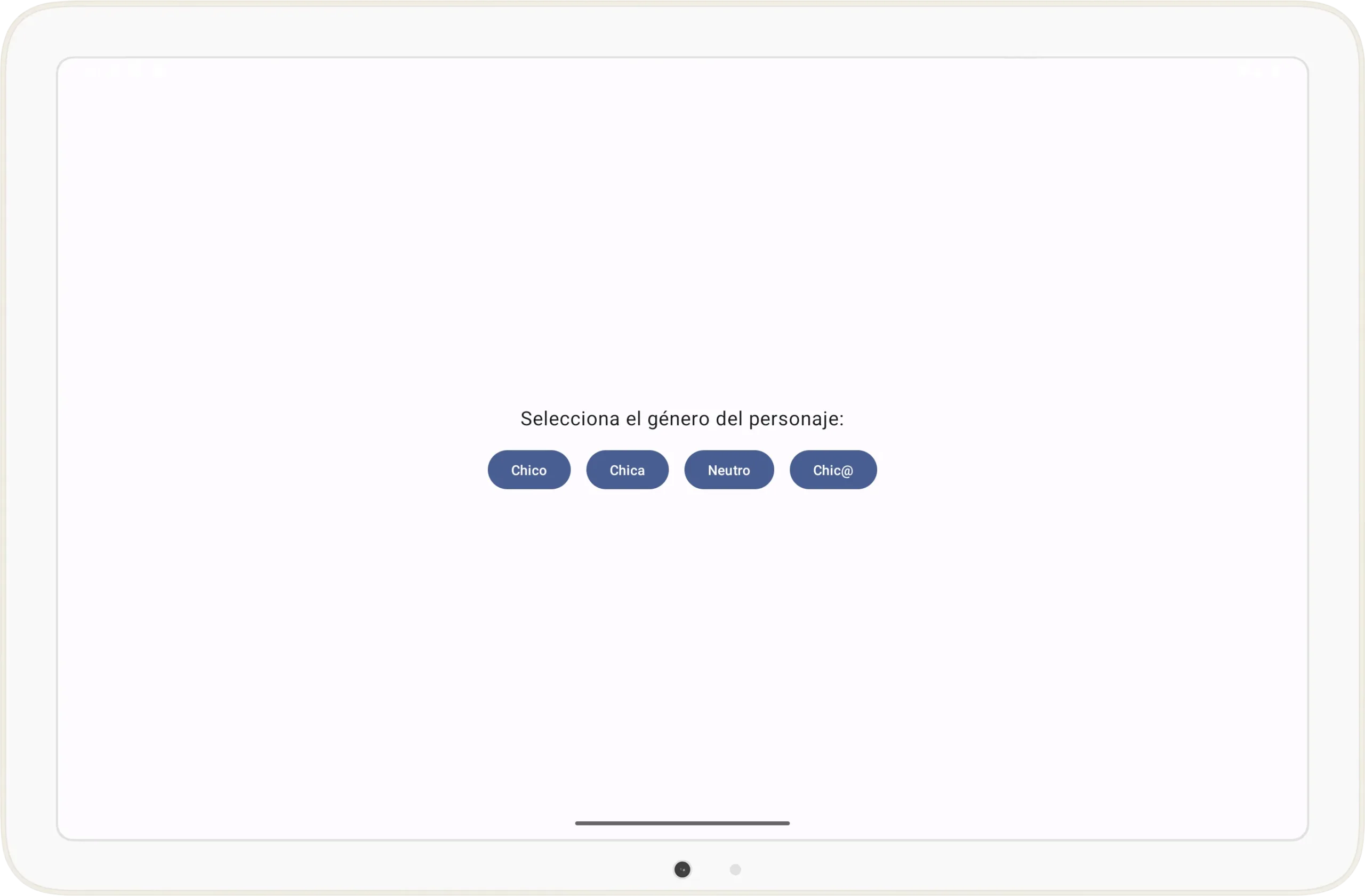 Pantalla de Ejercicios